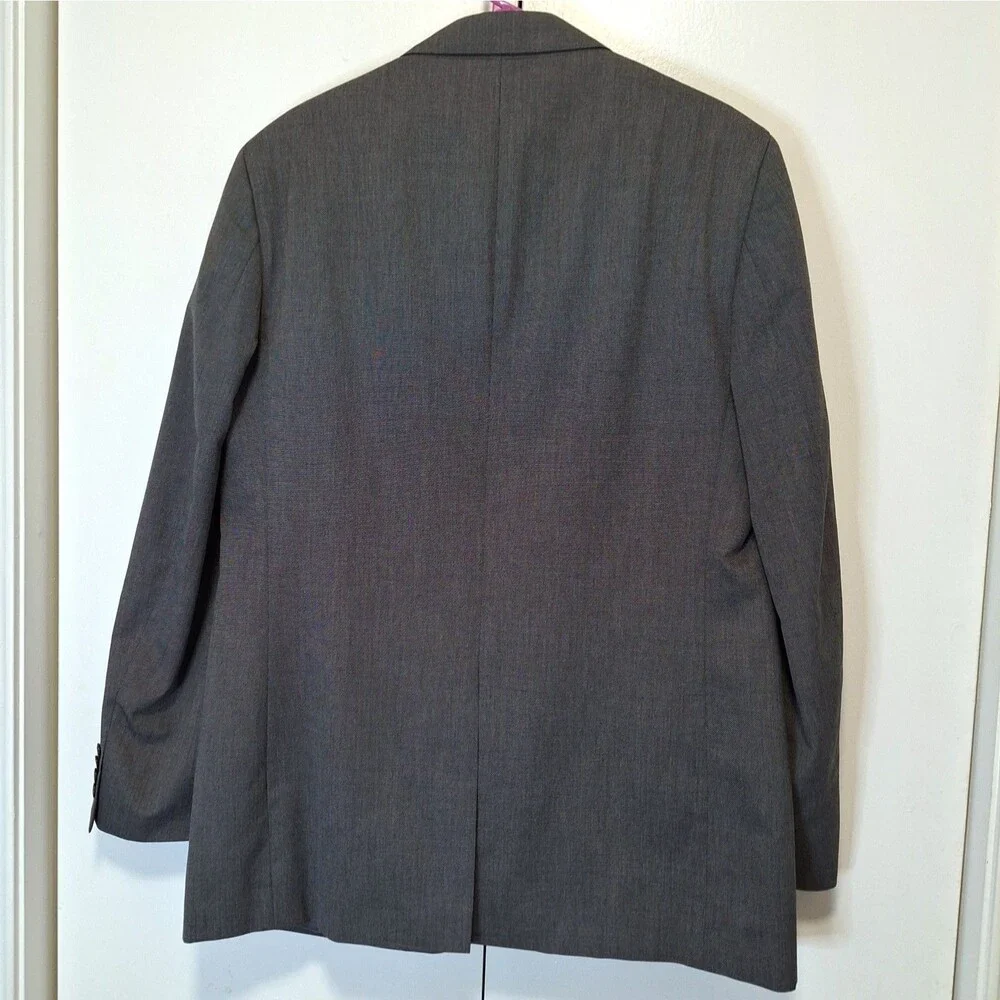 Geoffrey Beene Men's 44L Gray Modal Blend Suit Jacket Blazer Sport Coat